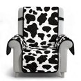 thumbnail image 6 of TSOVTHRID Classic Milk Cow Print Recliner Cover Non-Slip Reclining Covers with Pocket Stay in Place Recliner Chair Covers with Elastic Strap Washable Furniture Protector for Pets, 6 of 7