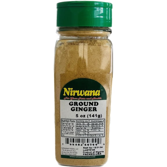 GROUND GINGER 5 OZ JAR BY NIRWANA
