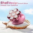 thumbnail image 5 of Electric Razors for Women Legs, 7D Rechargeable Body Shaver, IPX7 Waterproof Wet Dry Electric Shaver, Lady Hair Remover for Face Underarm Pubic, Pink, 5 of 8