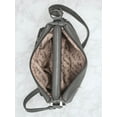 thumbnail image 5 of B.AmiciTM Margot Westhampton Organizer Hobo, Leather Exterior, Built-In Wallet Pocket, Over The Shoulder/Crossbody Bag, Women’s, Gray Design – Measures 12" Wide x 9" High x 3" Deep, 5 of 12
