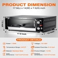 thumbnail image 6 of Ataucjin Electric Pizza Oven,Indoor Countertop Pizza Oven Commercial Pizza Maker Machine for Home with Timer Stainless Steel Pizza Cooker, 6 of 9