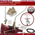 thumbnail image 1 of American Shifter  AOD Shifter Kit Chrome 23 in. Swan E Brake Cable Clamp Clevis Trim Kit Dipstick for F5B79, 1 of 1