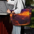 thumbnail image 7 of Xecao Sunset Valley Western Cowboy for versatile beach bag for women includes zipper pockets and waterproof material, ideal for vacations and adventures., 7 of 7