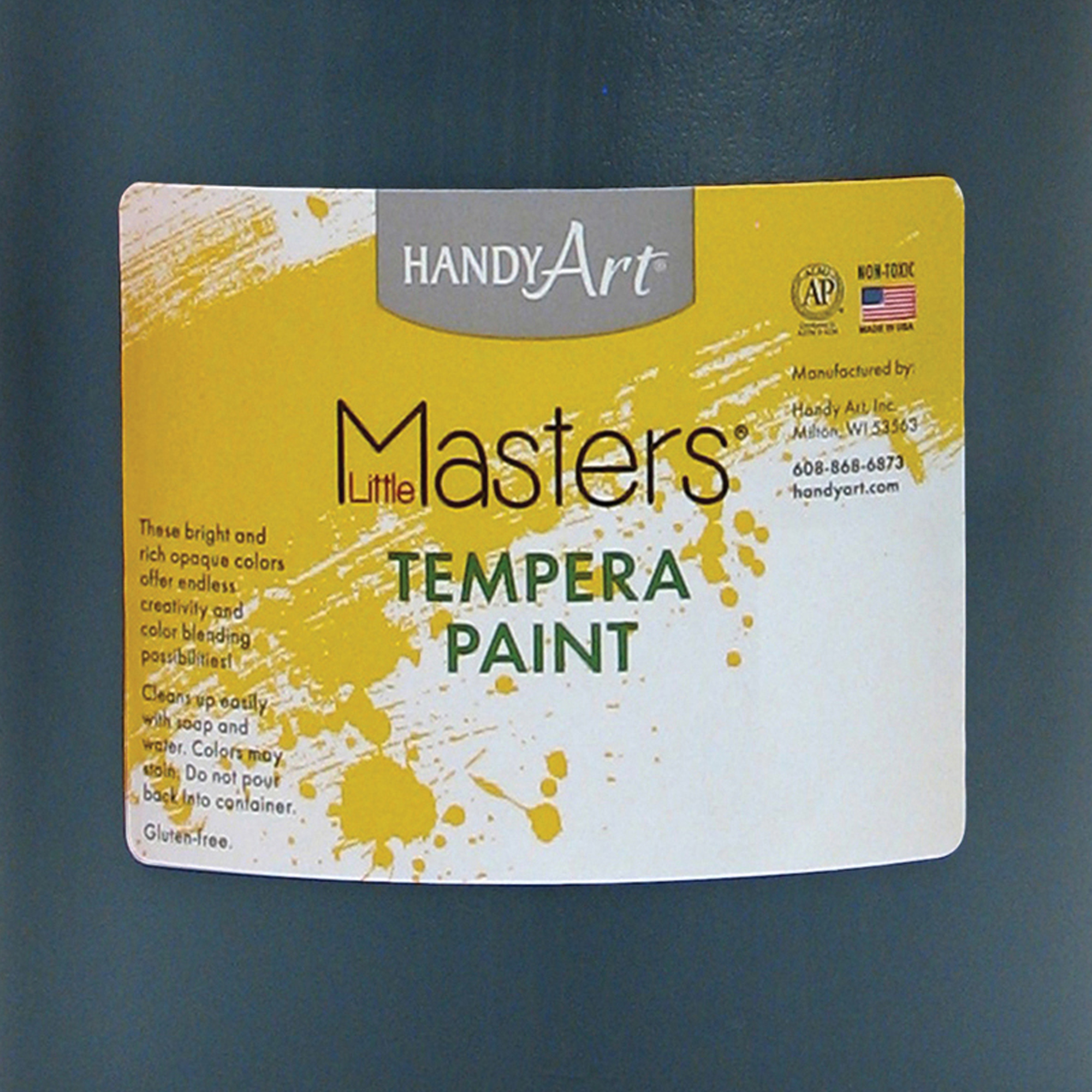 Handy Art Little Masters Tempera Paint, Black, Gallon