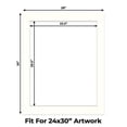 thumbnail image 2 of Antique White Picture Frame Mat for 28x35 Frames - Fits 24x30 Photos - 50 Mats, 2 of 7