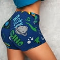thumbnail image 2 of Sikiie Dinosaur In Space Print Workout Shorts Women Scrunch Butt Gym Shorts Seamless High Waist Tummy Control Yoga Biker Athletic Shorts, 2 of 5