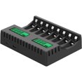 thumbnail image 5 of Cargador de batería de 8 ranuras con pantalla LCD inteligente para baterías recargables AA/AAA NiCd NiMh que cargan el cargador Aa Aaa Cargador de batería Aaa de 8 ranuras, 5 of 5