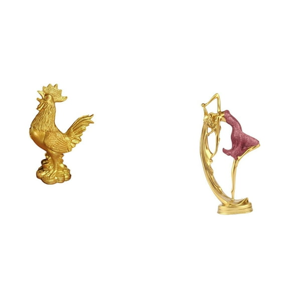 Figura de resina de una gallina bailando ballet. Estatua de bailarina. Adorno coleccionable. Ideal para regalar o decorar el hogar.