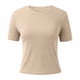 thumbnail image 5 of Camiseta básica ajustada de manga corta para mujer: camiseta estampada de corte ajustado, top informal de verano, ideal para el uso diario y las actividades al aire libre., 5 of 6
