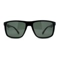 thumbnail image 1 of Polarized Gentlemens 90s Slick Sport Horn Rim Sunglasses Shiny Black Green, 1 of 4
