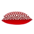 thumbnail image 7 of Parkland Collection Altia Red and White Decorative Throw Pillow, 20 x 20 Cotton Square Pillow, 7 of 7