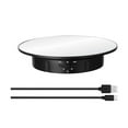 thumbnail image 1 of 3 Speeds Electric Rotating Display Stand Mirror 360 Degree Turntable Jewelry Holder Battery/USB Power For Photography Shooting ,Silent and Smooth Operation, 1 of 7