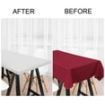 thumbnail image 5 of PiccoCasa Tablecloth Dining Table Cover for Indoor Outdoor Red 55"x63", 5 of 6