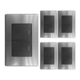 thumbnail image 1 of 5 PZS Placa Acero Inox Con 2 Apagadores Sencillos Wanergy, 1 of 7
