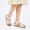 thumbnail image 5 of Ecetana Wedge Sandals for Women Foot Massage Sandals Summer Dressy Platform Walking Sandals, 5 of 6