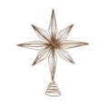 thumbnail image 2 of Fiudx Estrella Dorada Brillante para La Copa Del Árbol, Diseño Hueco de Metal 3D, Base Estable para La Copa Del Árbol, Decoración para Árbol de Navidad de Interior, Ideal para Fiestas de Oficina o Na, 2 of 7