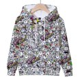 thumbnail image 3 of Sudadera con capucha del juego de dibujos animados The Battle Cats para niños, ropa de abrigo informal para niños, sudaderas para niñas kawaii, camisetas tipo pulóver, sudadera, 3 of 5