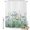 White, variant on Shower Curtain Blue Flowers Leaves Shower Curtains for Bathroom Decor, Waterproof Polyester Shower Curtain Set with Hooks, Small Stall Size 36" x 72" Floral Plant Retro