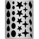 thumbnail image 1 of Plantillas de joyería de metal, acero inoxidable, forma de aretes, recortes de lágrima, plantilla de cabujones lapidarios, plantillas de estrellas con forma de lágrima, 1 of 9