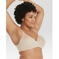 thumbnail image 2 of Hanes Womens No-Show Wireless Bra, Concealing Petals No-Show Bra with Convertible Straps, 2 of 4