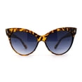 thumbnail image 1 of Iconic Oversize Thick Horn Rim Cat Eye Sunglasses Yellow Tortoise Smoke, 1 of 4