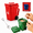 Red, variant on Lethargic Creative Trash Bin Ceramic Mug with Lid, Funny Recycling Can Coffee Cup3.35 x 4.53 x 2.17 in, Novelty Drinking Mugs for College Students Dining Room Teachers Office Restaurant Kitchen