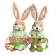 thumbnail image 5 of 1 par de figuritas de conejo de Pascua de pie para decoración de muñecas de 35 cm de alto para jardín, terraza, balcón y todo el interior Estilo C Soledad Estatuilla de conejito, 5 of 10