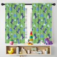 thumbnail image 5 of Blackout Kids Curtains,Green Cartoon Dinosaurs Grass Pattern Childrens Insulated Curtains Set Of 2,Bedroom Essentials,Toddler Room Decor 42"x54", 5 of 5