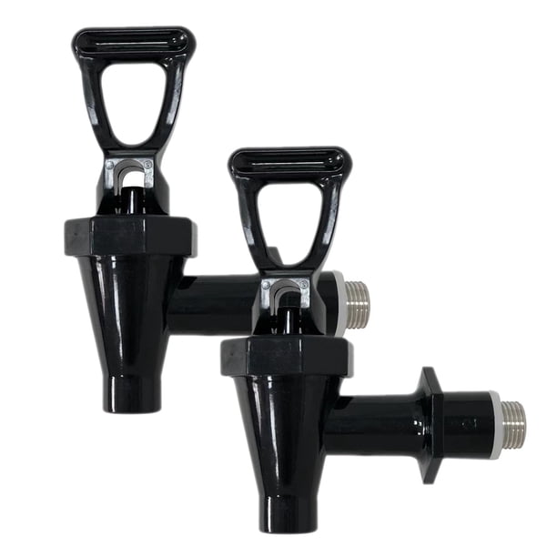 WORGEOUS Grifos de cubo para té de la leche, dispensador de té helado, grifo de acero inoxidable, accesorio dispensador de agua, 2 uds.
