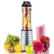 La Reveuse Smoothies Blender 300 Watt with 18 oz BPA Free Portable Travel Sports Bottle(Silver)
