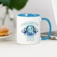 thumbnail image 3 of CafePress - I Wear Light Blue For My Dad (Floral) Mug - 11 oz Ceramic Mug - Novelty Coffee Tea Cup, 3 of 4