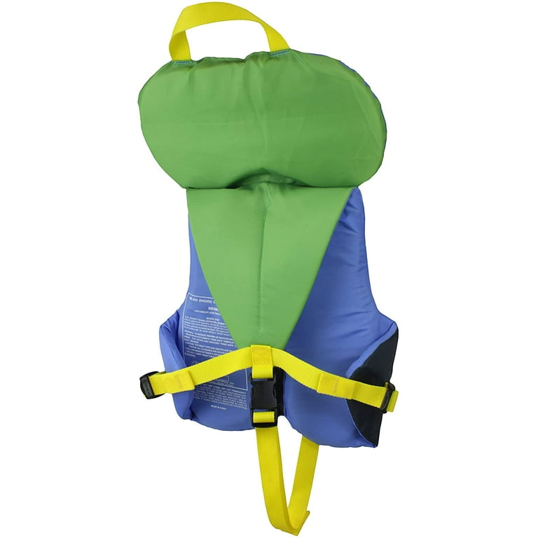 Stohlquist Kids Life Jacket Coast Guard Approved Life Vest for Children 30 50 lb Blue Green