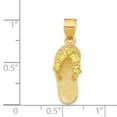 thumbnail image 3 of Finest Gold 14K 3D November & CZ Birthstone Flip Flop Pendant, 3 of 3