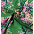 thumbnail image 3 of Women's Romantic Rose Print Lightweight Infinity Scarf & Head Wrap (Green), 3 of 3