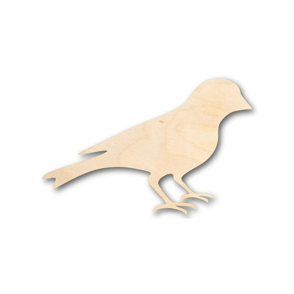 Unfinished Wood Goldfinch Shape - Animal - Bird - Wildlife - Craft - up to 46" DIY 5" / 1/8"