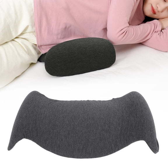 Xirurus Lumbar Pillow for Sleeping, Memory Foam Back Support Pillow with Removable Cover, Dark Gray Ergonomic