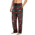 thumbnail image 6 of Mens Christmas Tree Pajama Pants Lounge Bottoms with Pockets & Drawstring Wide Leg Straight Novelty Funny Soft Pj Sleep Pants Xmas Pajamas Cute Sleepwear, 6 of 8