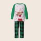 thumbnail image 1 of Vestido familiar para padres e hijos traje de dormir con estampado de cabeza de ciervo a cuadros estilo navideño, 1 of 8
