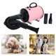 thumbnail image 5 of Methold CN Plug Pets Grooming Secador de pelo Reducción de ruido Fuerte potencia Secado rápido 2 engranajes Dispositivo de soplador de calor ajustable Suministros para perros Rosado Methold PT003874-04, 5 of 6