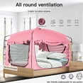 thumbnail image 2 of Carpa para Cama Porayhut portátil para dormir con privacidad para cama individual, 2 of 9