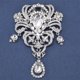 thumbnail image 3 of Jumpingount Broche de cristal brillante para ropa, colgante artesanal DIY, adorno de boda de aleación de Zinc, accesorios para fabricación de joyas Ropa, zapatos y accesorios Miscelánea Plata Jumpingount AP014917-01, 3 of 6