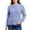 Blue, variant on Women's Winter Mohair Candy Color Long Sleeves O-Neck Knit Top Sweater, Soft and Fluffy Mohair Material, Candy Colors for Fun Look, Comfortable Round Neck Design,Gray,S