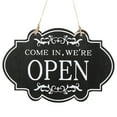 thumbnail image 1 of Shisuyan Business Door Sign Vintage Style Double Sided Rectangle 1Pcs 12x8in, 1 of 9