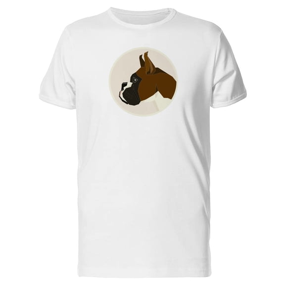 Boxer Dog Geometric Style Icon Tee Men's -Image by Shutterstock
