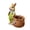 🔥 B_Base#424, variant on Easter Bunny Resin Planter Multicolour Floral Accent | Carrot Details | Weather-Resistant Indoor Outdoor Décor | Succulent Herb Flower Pot | Spring Garden Ornament