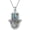 Eye of Horus Hamsa Necklace, variant on 925 Sterling Silver Hand of Fatima Necklace Hamsa Jewelry Gifts for Women Men for Birthday Christmas