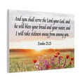 thumbnail image 3 of Bible Verse Canvas And You Shall Serve the Lord Exodus 23:25 Scripture Wall Art Christian Home Decor, 3 of 12