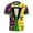 A_Multicolor, variant on Carnival Tops for Men Women Novelty 3D Print Crew Neck Shirt Short Sleeve Loose Casual Fashion Blouses Multicolor XXXL