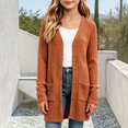 thumbnail image 2 of Tqyyweavej Girls Cardigan Lightweight Button Down Teen Knit Sweaters Long Sleeve Fall Winter Jacket with Pockets, Gifts for Girl 5-16Y, 2 of 6