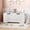 White, variant on Storage Chest,24.8 In Storage Trunk with Safety Hinges,Wooden Storage Bench,Toy Organizer Box Shoe Bench,Easy Assembly,Storage Bench for Bedroom,Living Room,Entryway